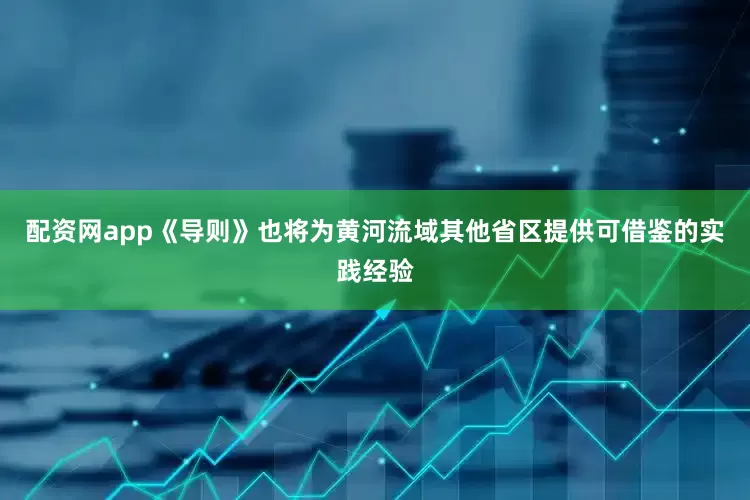 配资网app《导则》也将为黄河流域其他省区提供可借鉴的实践经验